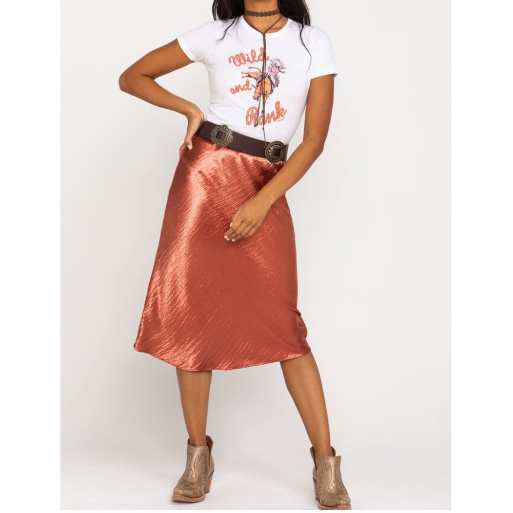 Nikki Erin Designs Satin Midi Skirt